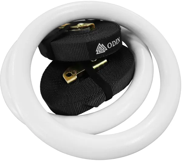 Odin Crossfit ABS Gymnastic Rings Plastic - White