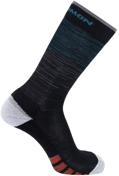 Salomon Predict Crew running socks (22% merino wool) - reflective