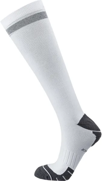 Endurance Torent Reflective Long - Running socks w. compression - White - Size 35/38